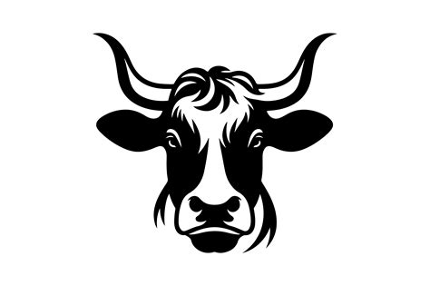 Cow Head Clipart Silhouette Graphic by SKShagor Barmon · Creative Fabrica