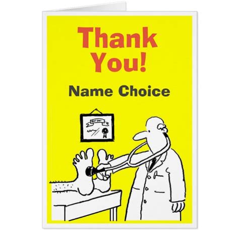 Thank You Doctor Card to Personalize Inside | Zazzle.com