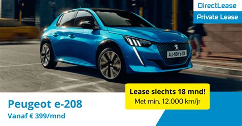 Peugeot E Private Lease Bij Directlease E Priv Leasen