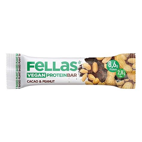 Fellas Vegan Kakao Yer Fıstıklı Protein Bar 40 g CarrefourSA