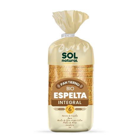 Pan De Molde Tierno De Espelta Integral Sol Natural 400g En Biosano