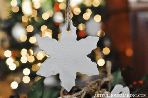 Air Dry Clay Christmas Ornaments Tutorial Artful Homemaking