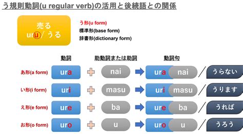 日本語の動詞の活用の教え方・覚え方 分かりやすい解説