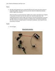 Understanding Electrical Resistance And Ohm S Law In Circuits Course Hero