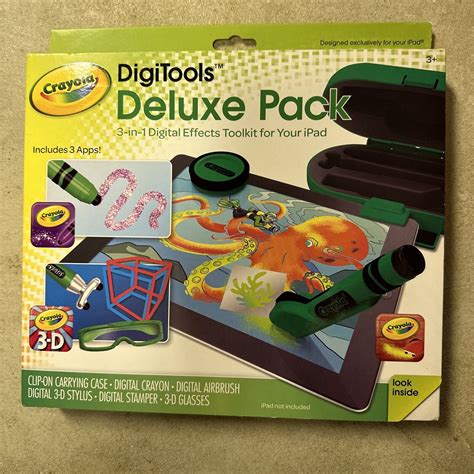 Crayola Digitools Deluxe Pack 3 In 1 Digital Toolkit For Ipad Ebay