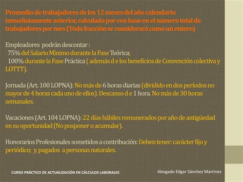 PPT CURSO PRÁCTICO DE ACTUALIZACIÓN EN CÁLCULOS LABORALES PowerPoint