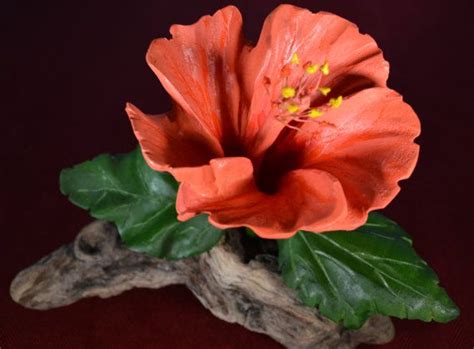 Hibiscus Flower On Driftwood By Alanswoodnstuff On Etsy Hibiscus