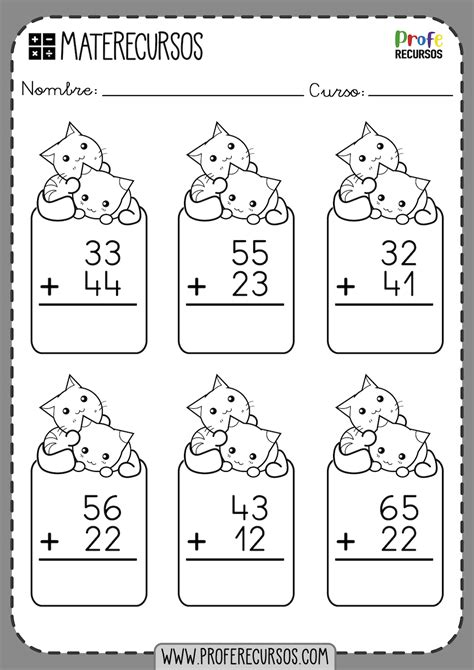 Fichas De Sumas De 2 Digitos Matematicas Abc Fichas Caf