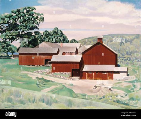 Charles Sheeler Connecticut Barns Stock Photo Alamy