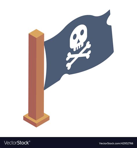 Pirate flag Royalty Free Vector Image - VectorStock