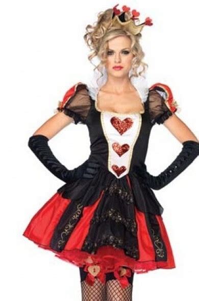 Alice In Wonderland Queen Heart Ladies Women Fancy Dress Costume Plus Size S Xxxl