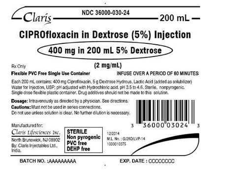 Ciprofloxacin Injection Wikidoc