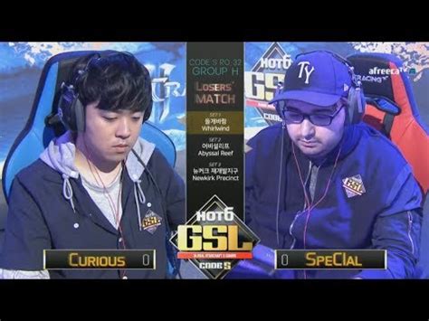 Gsl Season Code S Ro Group H Match Special Vs Curious Youtube