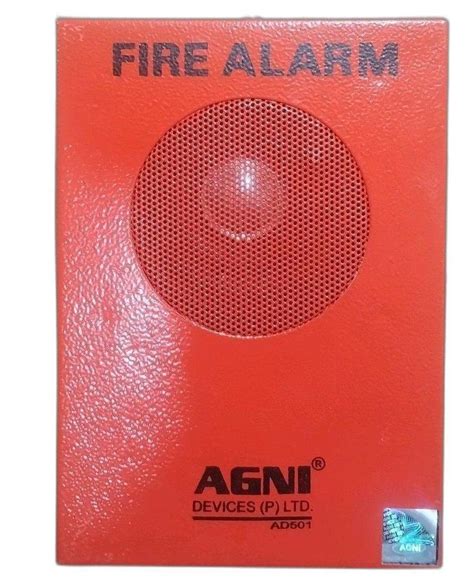 Mild Steel Agni Ad Ms Fire Alarm Hooter For Offices V At Rs