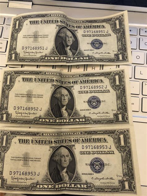 These three sequential silver notes from 1935 : r/mildlyinteresting