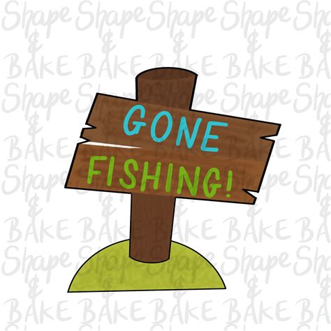 Gone Fishing Sign Clip Art