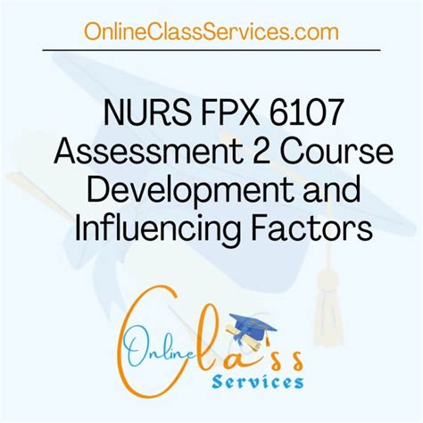 NURS FPX 6107 Assessment 2 Course Development And Influencing Factors