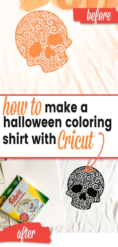 Diy Color Your Own Halloween Shirt Cricut Design Space File Clarks