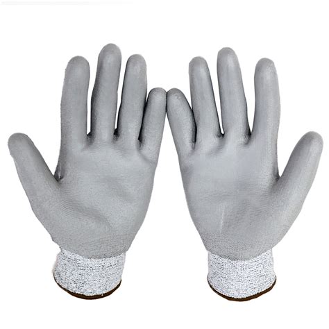 Ce En388 Pu Coated Cut Resistant Safety Gloves Buy Cut Resistant