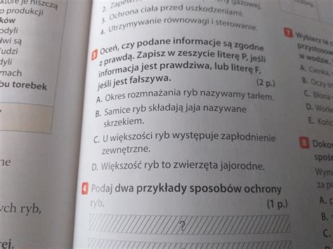 Oce Czy Podane Informacje S Zgodne Z Prawd Zapisz W Zeszycie