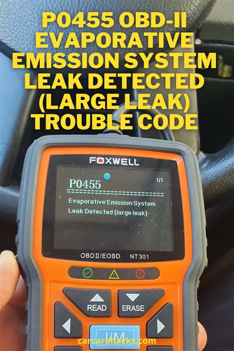 Large Leak Detected In Evap System