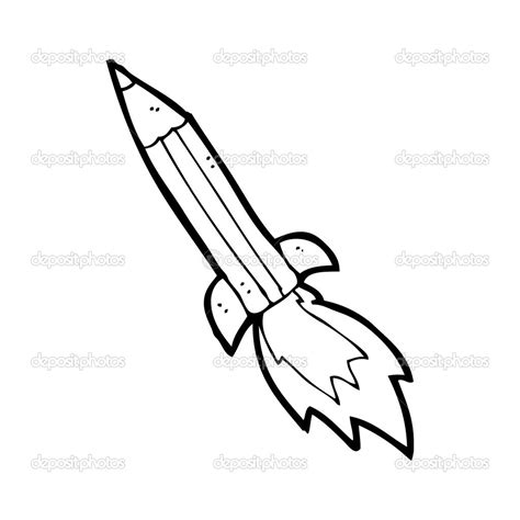 Pencil Rocket Stock Vector By ©lineartestpilot 20313901