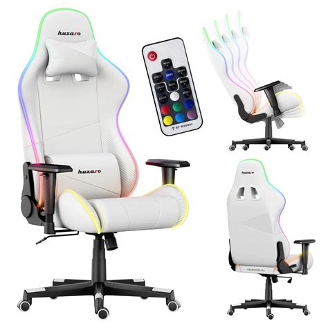 Fotel Gamingowy Gracza Ekosk Ra Materia Huzaro Force White Rgb