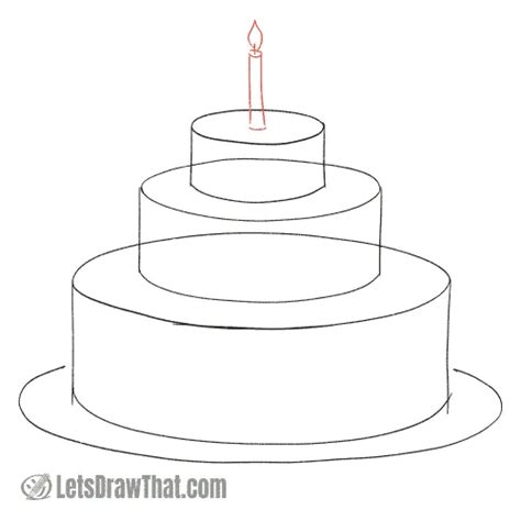 How To Draw A Wedding Cake Step By Step