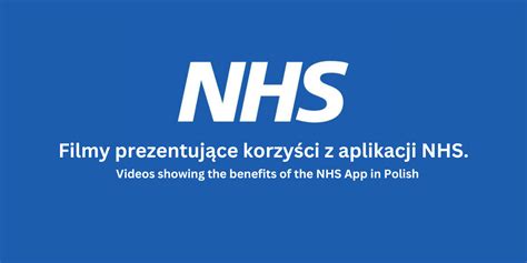 Zbi R Kr Tkich Film W Na Temat Aplikacji Nhs I Wszystkich Jej