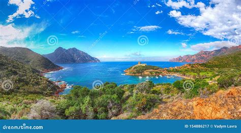 Girolata Bay in Natural Reserve of Scandola Stock Image - Image of ...