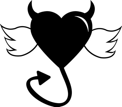 Devil Heart With Wings Svg Png Icon Free Download 34995 Heart