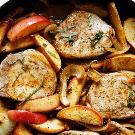 Skillet Pork Chops With Apples And Onions Lexi S Clean Kitchen