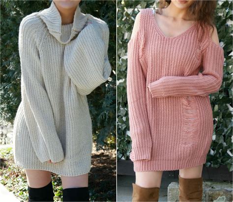 Trying The Trends Oversized Sweater Dresses Amanda Bella