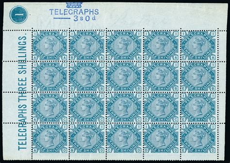 Stamp Auction Great Britain Post Office Telegraph Stamps The Dr