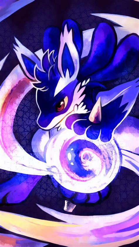 Pokemon Lucario Aura Sphere