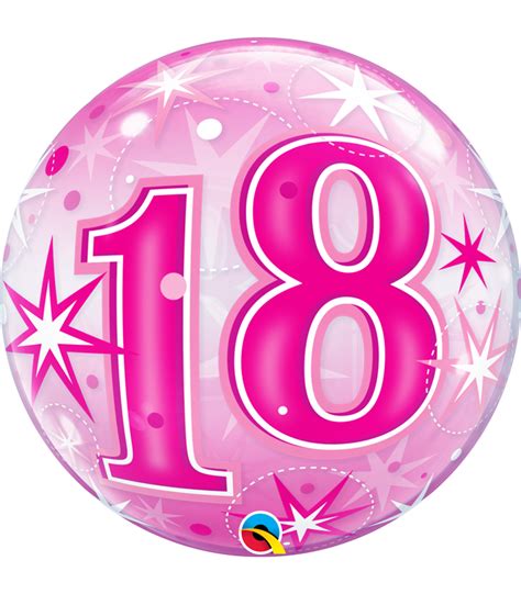 18 Pink Starburst Sparkle 22 Balloon Lets Party Forever