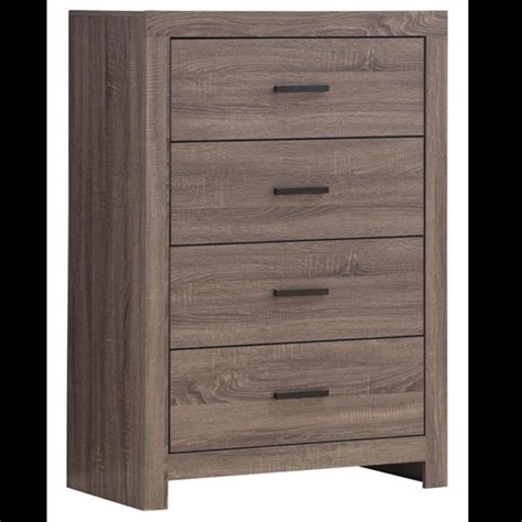 Brantford 3D Paper Veneer Chest W 4 Drawers By Coaster Furniture