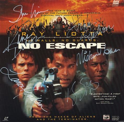 No Escape Cast Signed Movie Laserdisc Album Artist Signed