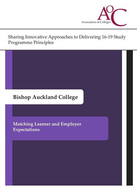 Bishop auckland college - study programmes