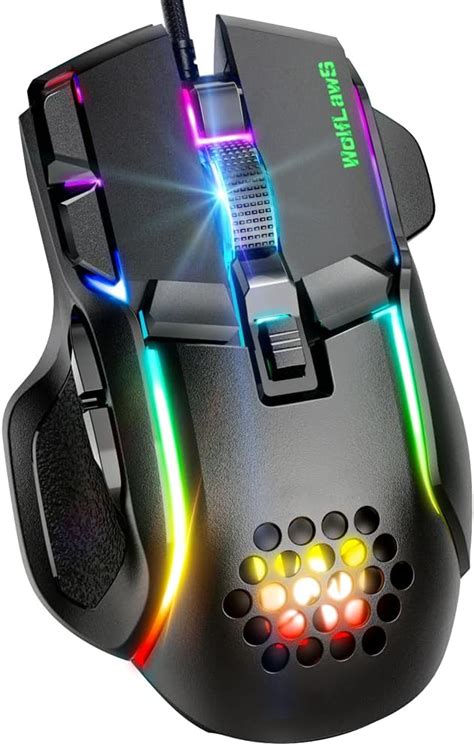 Amazon Wolflaws Wired Gaming Mouse Computer Pc Gaming Usb Mice