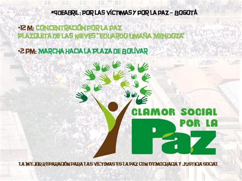 Clamor Social Por La Paz Se Suma A La Conmemoración Del Día Nacional De