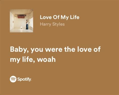 Love Of My Life Harrys House By Harry Styles — Spotify Lyrics