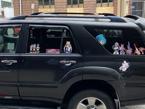 Car With Weeb Stickers On It Rshittycarmods