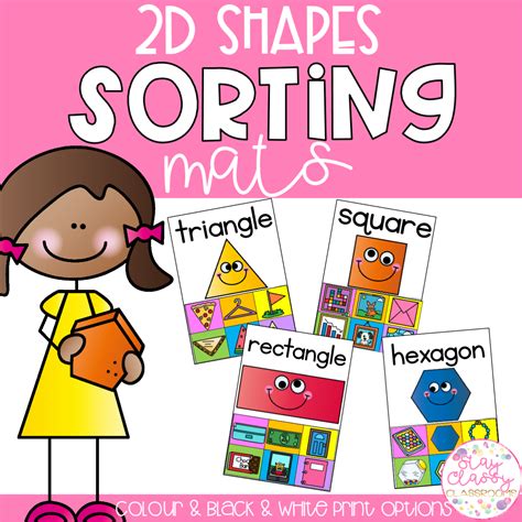 2d Shapes Sorting Mats Stay Classy Classrooms