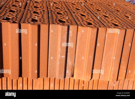 Red Bricks For Construction Stock Photo Alamy