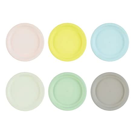 Buy MINISO Colorful Eco Friendly Plastic Plate Set 6 Packs Online At