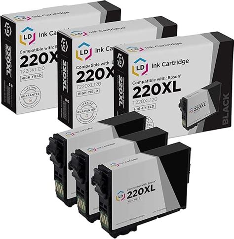 Ld Products Remanufactured Replacement For Epson 220xl Ink Cartridges 220 Xl