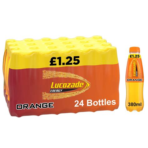 Lucozade Energy Drink Orange 380ml Pmp £125 Bb Foodservice