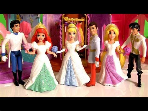 Magiclip Fairytale Wedding Dolls Disney Princess Rapunzel Cinderella