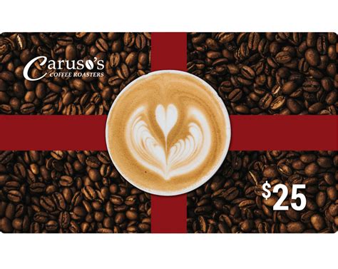 Gift Cards | Carusos Coffee | Buy Online – Caruso's Coffee, Inc.